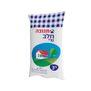 חלב תנובה טרי 3% בשקית 1 ליטר