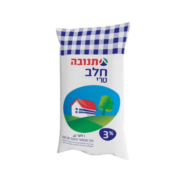 חלב תנובה טרי 3% בשקית 1 ליטר