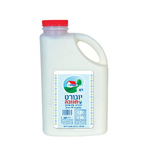יוגורט תנובה 4%  , 1.5 ליטר