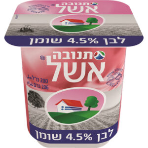 תנובה אשל לבן 4.5% שומן 200 מל
