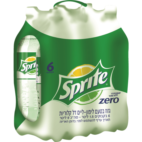 מארז שישייה ספרייט זירו 1.5 ליטר