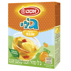 אוסם ג'לי מהיר הכנה בטעם אננס