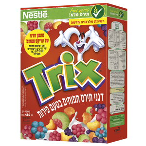 טריקס דגני תירס תפוחים בטעם פירות 480 גרם