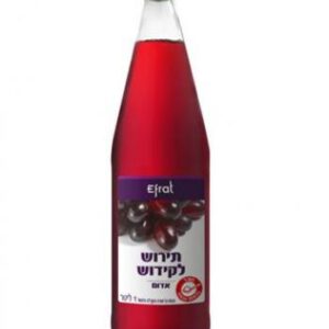 יקבי אפרת מיץ ענבים תירוש אדום 1 ליטר