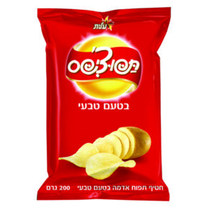 עלית חטיף תפוצ'יפס בטעם טבעי 200 גרם