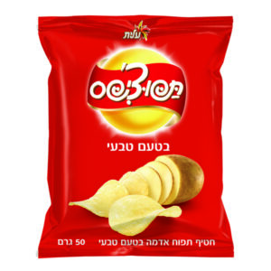 עלית חטיף תפוצ'יפס בטעם טבעי 50 גרם