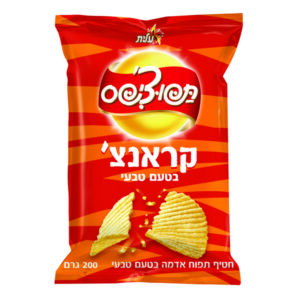 עלית חטיף תפוצ'יפס קראנצ' בטעם טבעי 200 גרם