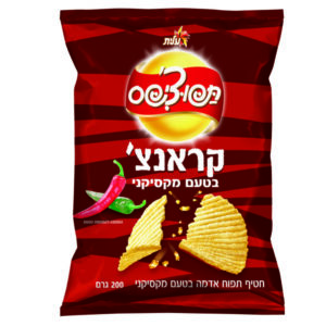 עלית חטיף תפוצ'יפס קראנצ' בטעם מקסיקני 200 גרם