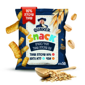 קוואקר חטיף בוטנים עם שיבולת שועל 50 גרם