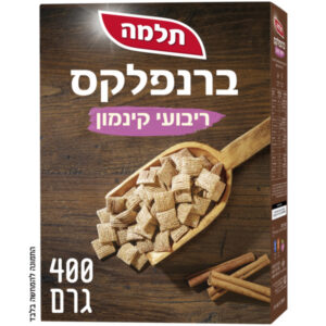 תלמה קורנפלקס ברנפלקס ריבועי קינמון 400 גרם